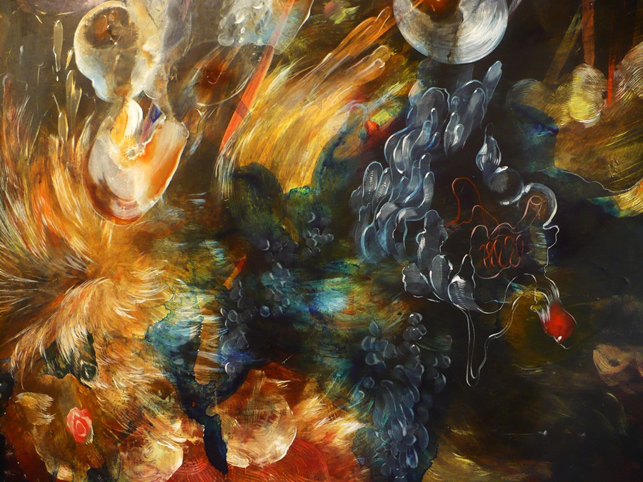 900x675 Biomorphic Paintings By Nicole Duennebier - Biomorphic Painting