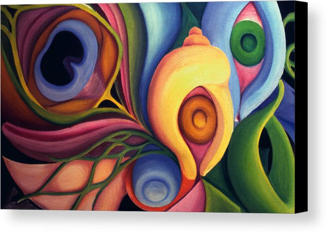 661x471 Biomorphic Shapes 1977 Canvas Print Canvas Art By Nancy Griswold - Biomorphic Painting