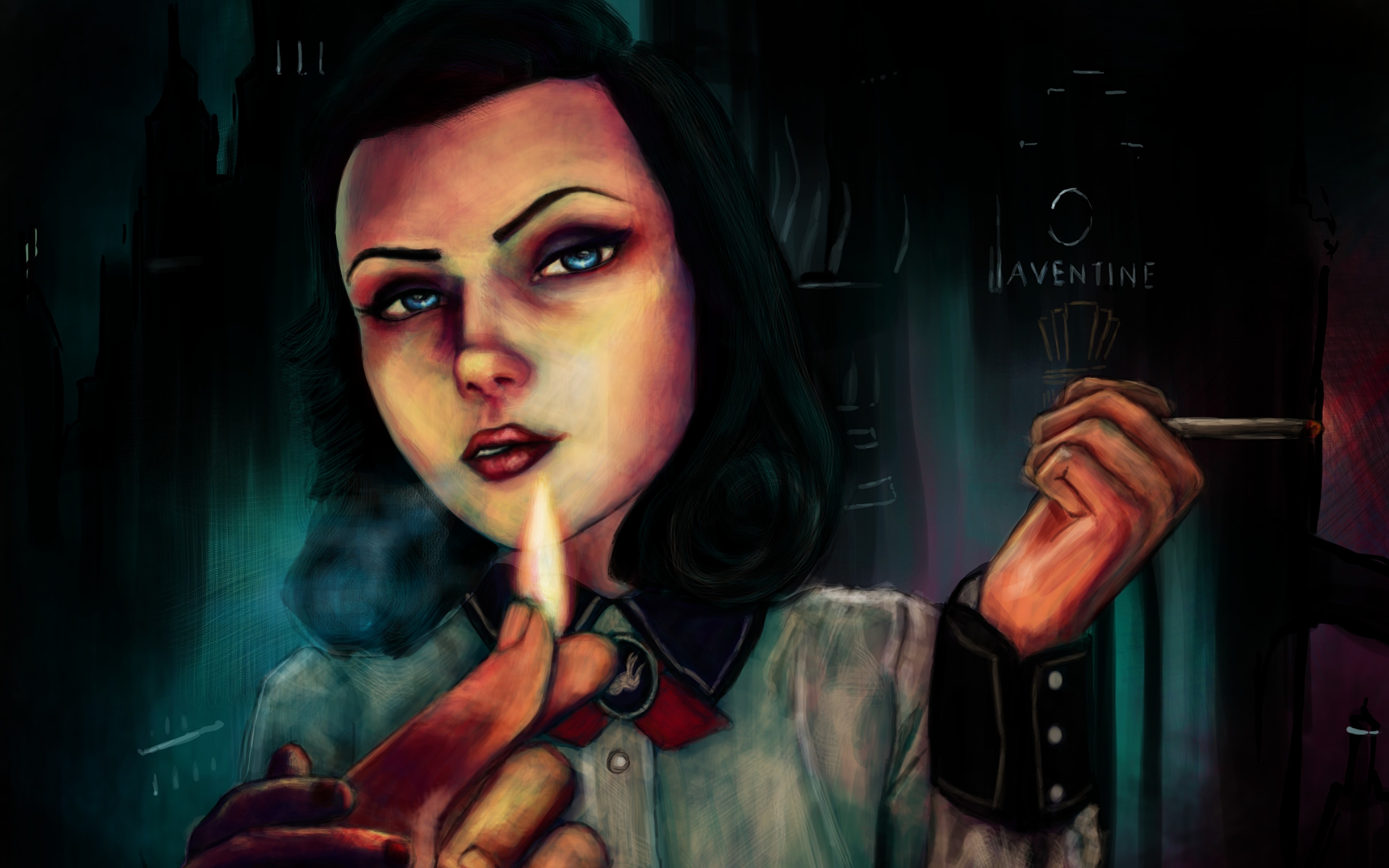 3840x2400 Picture Bioshock Infinite Burial - Bioshock Infinite Painting