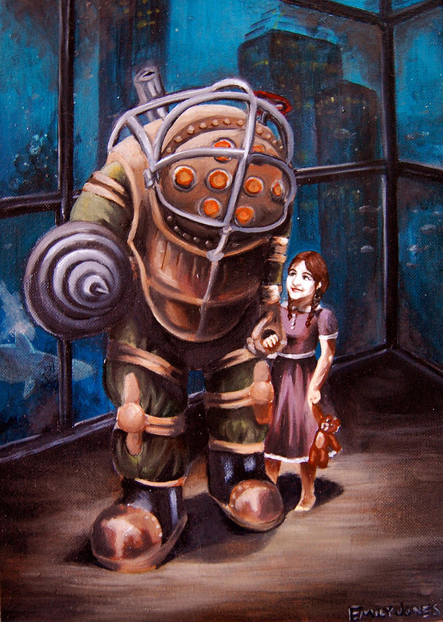 642x900 Bioshock Painting By Emily Jones - Bioshock Painting