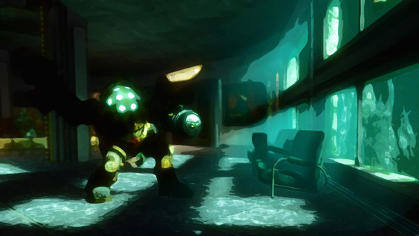 600x338 Bioshock Painting By No Where Man - Bioshock Painting