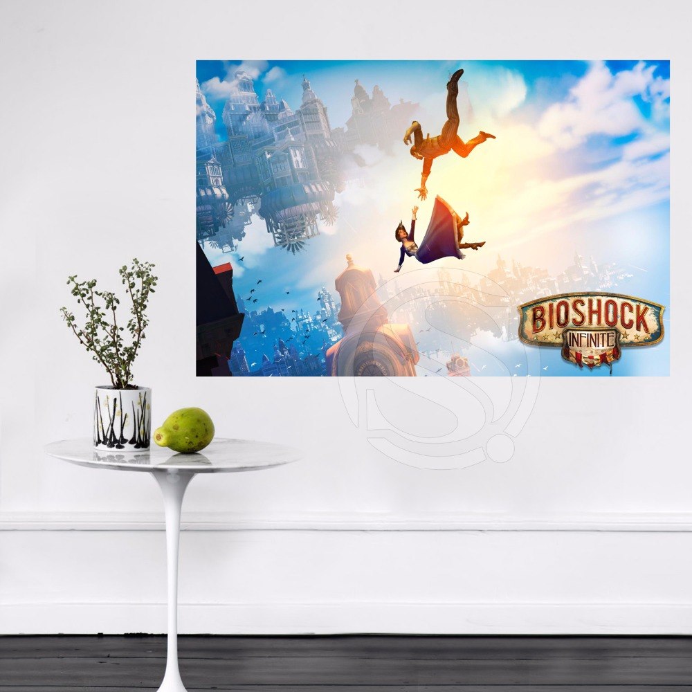 1000x1000 79 Hot Sale Custom Bioshock Infinite Wall Silk Poster Canvas - Bioshock Painting