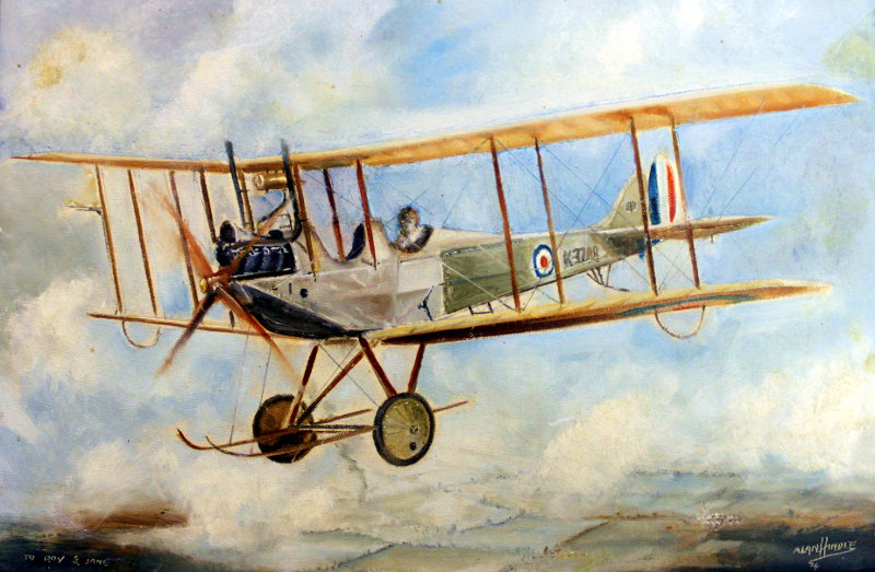 Biplane Painting at PaintingValley.com | Explore collection of Biplane ...