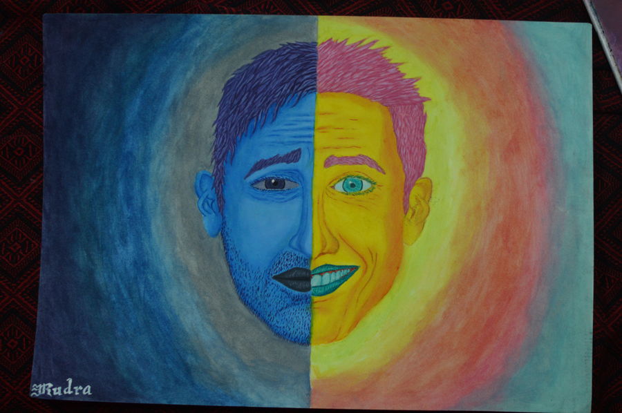 900x598 The Bipolar Painting By Artist Kavindra Singh - Bipolar Painting