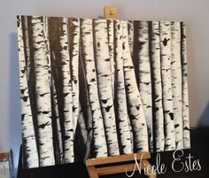236x201 Make Diy Birch Tree Art Wall Art Designs, Birch - Birch Bark Painting
