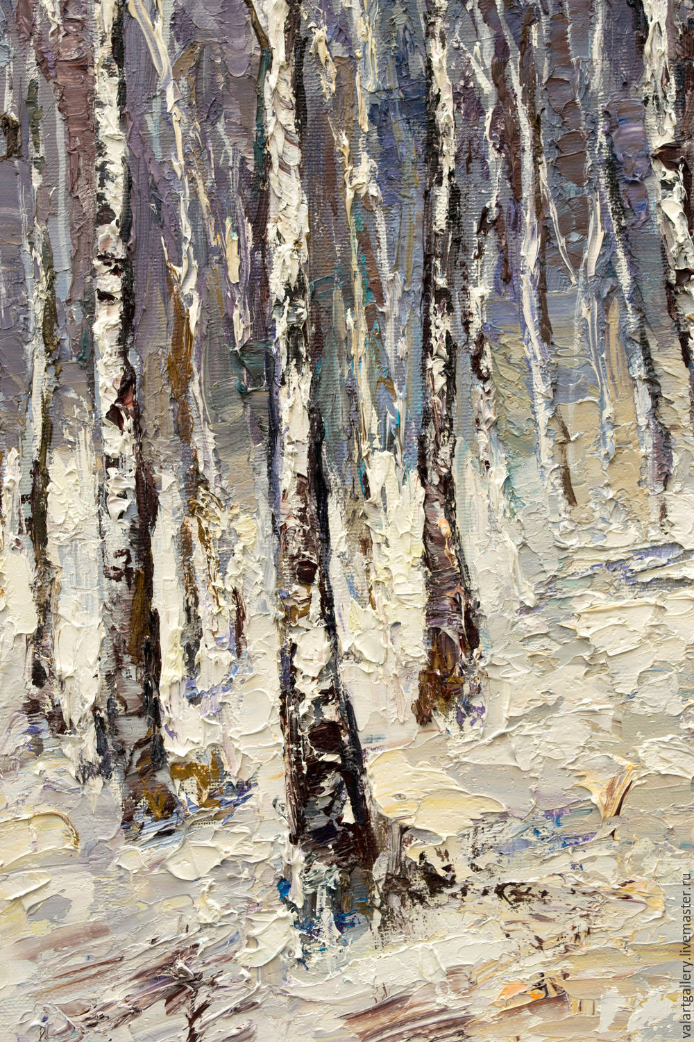 Birch Forest Painting 12 