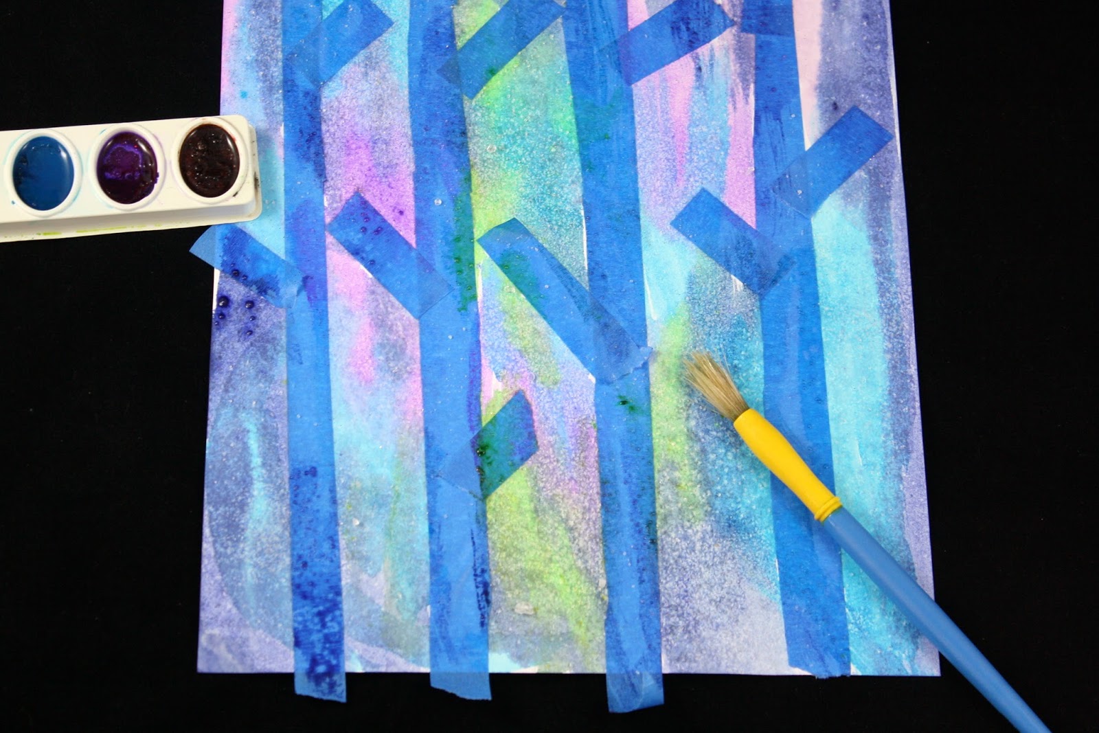 1600x1067 Easy Birch Tree Painting With Kids - Birch Tree Painting