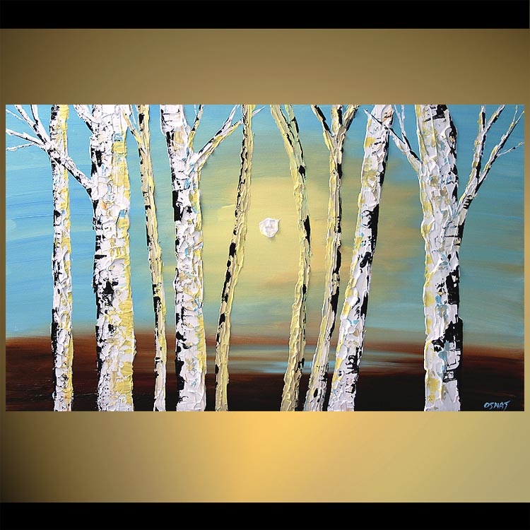 750x750 Painting - Birch Tree Painting