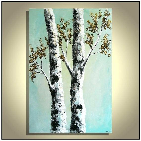 570x570 Birch Tree Paintings Landscape Painting Canvas Art Oil Framed - Birch Tree Painting On Canvas