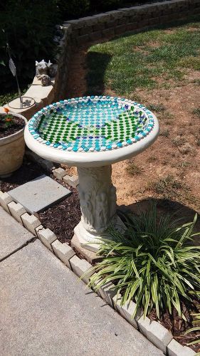 Bird Bath Painting at PaintingValley.com | Explore collection of Bird ...