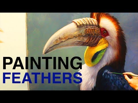 480x360 How To Paint Feathers - Bird Feather Painting