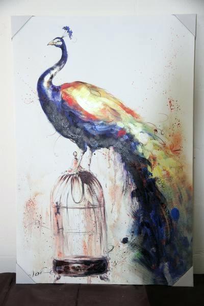 400x600 Decoration Bird Cage Paint - Bird In Cage Painting