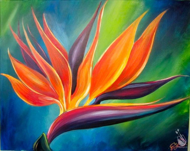 Bird Of Paradise Painting at PaintingValley.com | Explore collection of ...