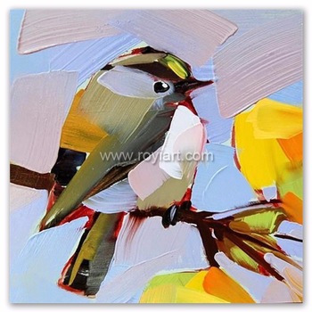 350x350 Skills Artist Pure Handmade Modern Animal Art Knife Abstract Bird - Bird Oil Painting