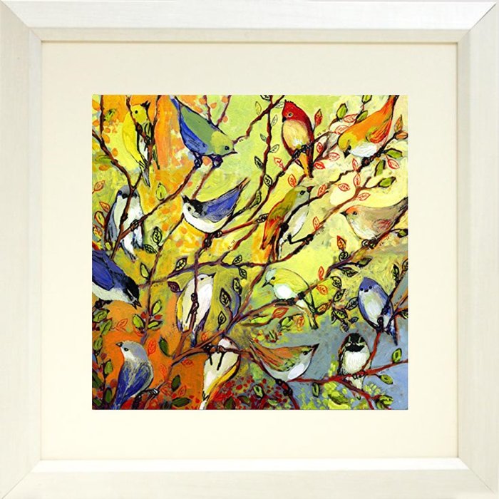 700x700 Buy Art For Less - Bird On Branch Painting