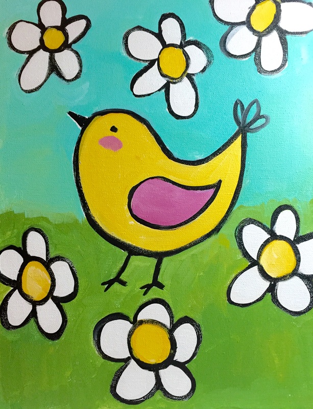 Bird Painting For Kids at PaintingValley.com | Explore collection of ...