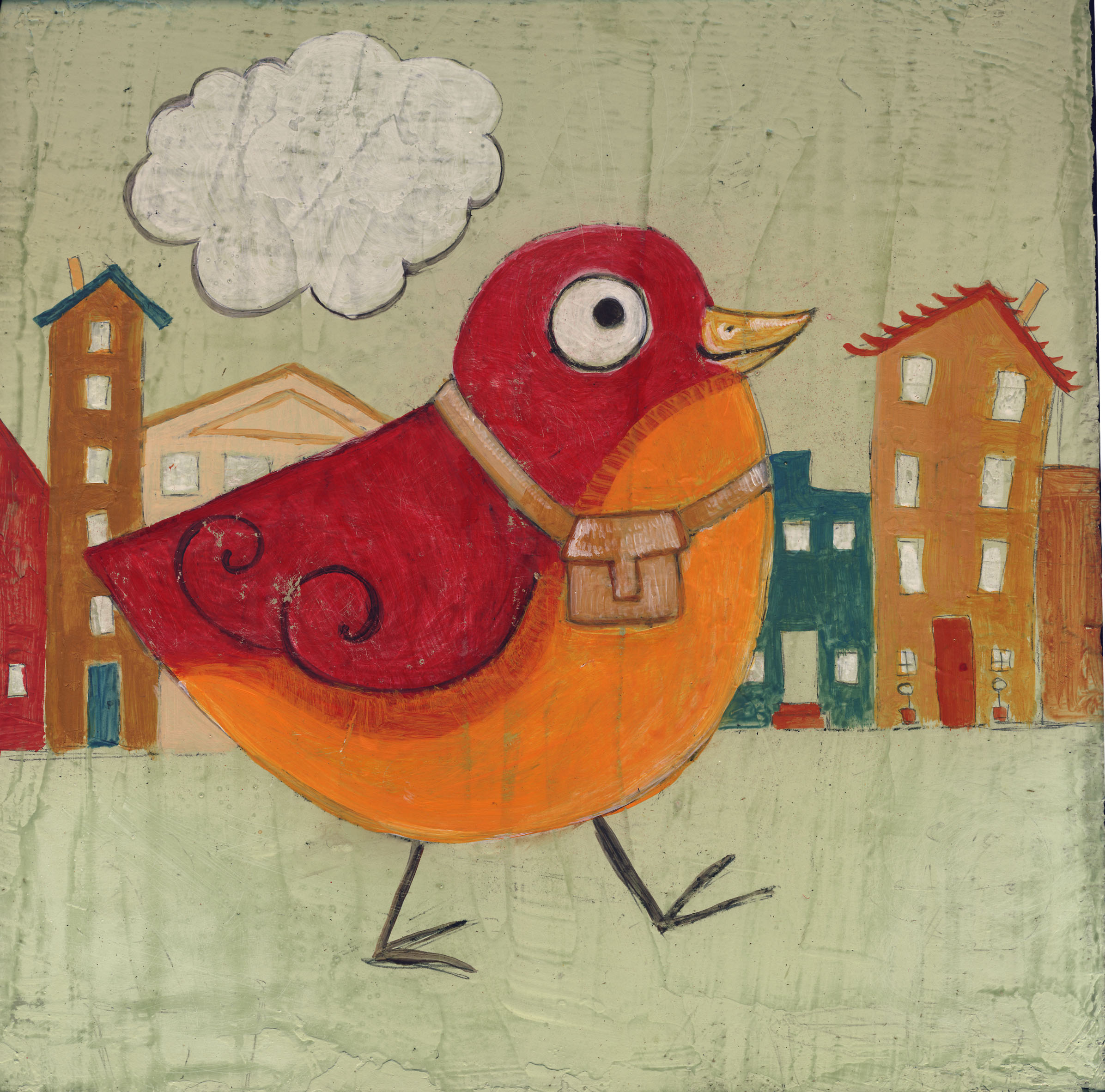 2392x2364 Funny Birds Artseed - Bird Painting For Kids