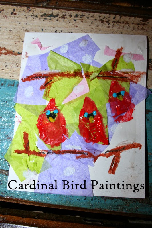 533x800 Cardinal Bird Painting Choices For Children - Bird Painting For Kids