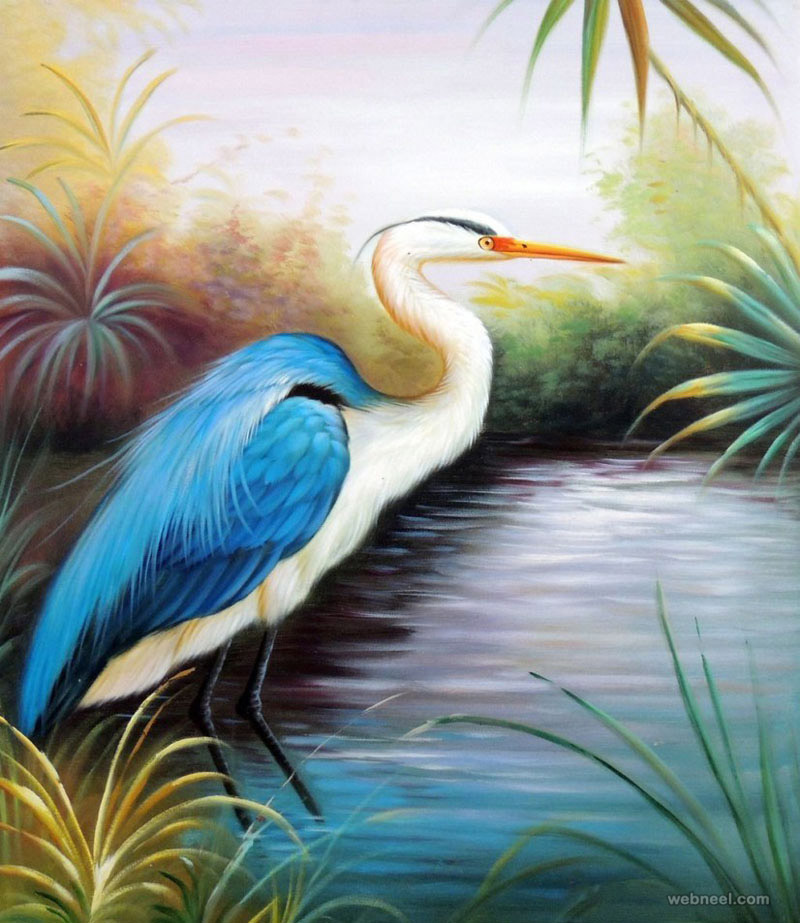 800x923 50 Beautiful Bird Paintings And Art Works For Your Inspiration - Bird Painting Images