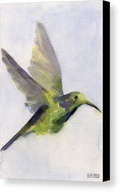463x740 Hummingbird Watercolor Bird Painting Canvas Print Canvas Art By - Bird Painting On Canvas