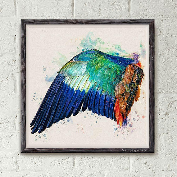 570x570 Items Similar To Albrecht Durer Drawings, Art Print, Fine Art - Bird Wing Painting