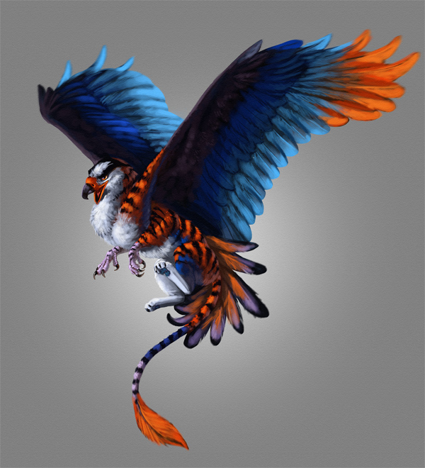 600x660 7 Exercises To Improve Your Digital Painting Skills - Bird Wing Painting