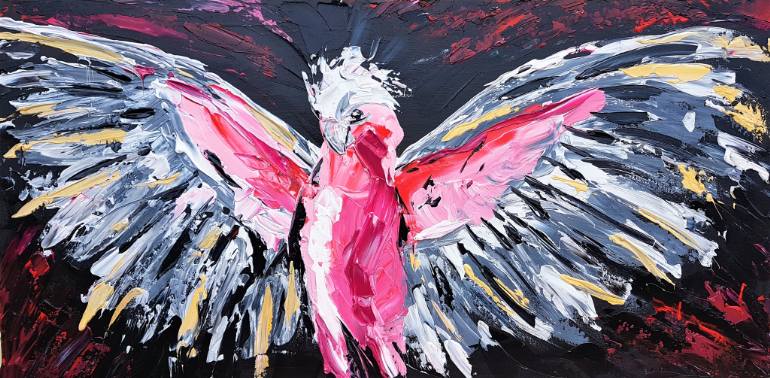 770x378 Saatchi Art Spread Your Wings Painting By Lisa Fahey - Bird Wing Painting