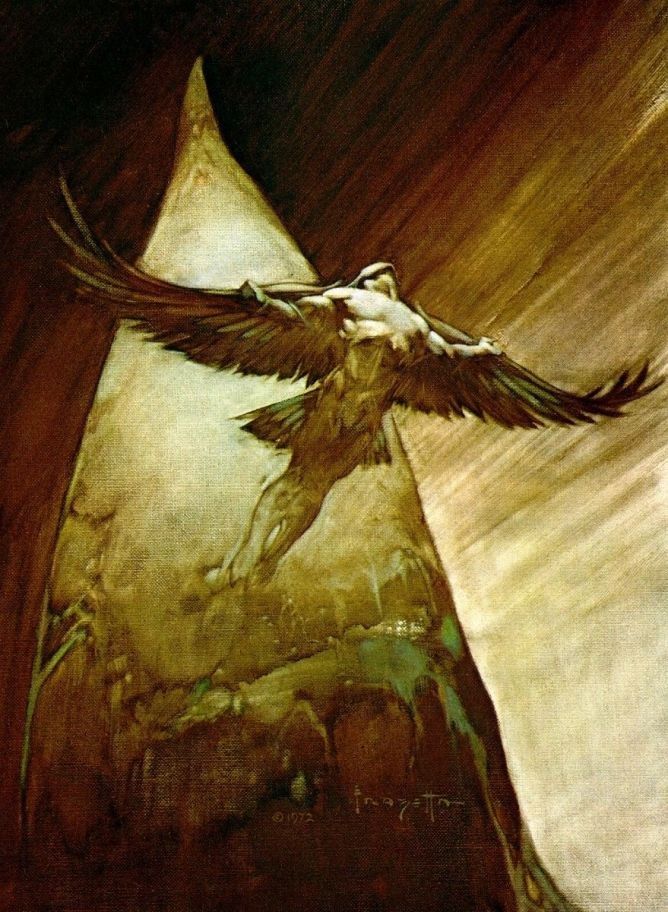 668x912 Frank Frazetta Birdman Painting 50% Off - Birdman Painting