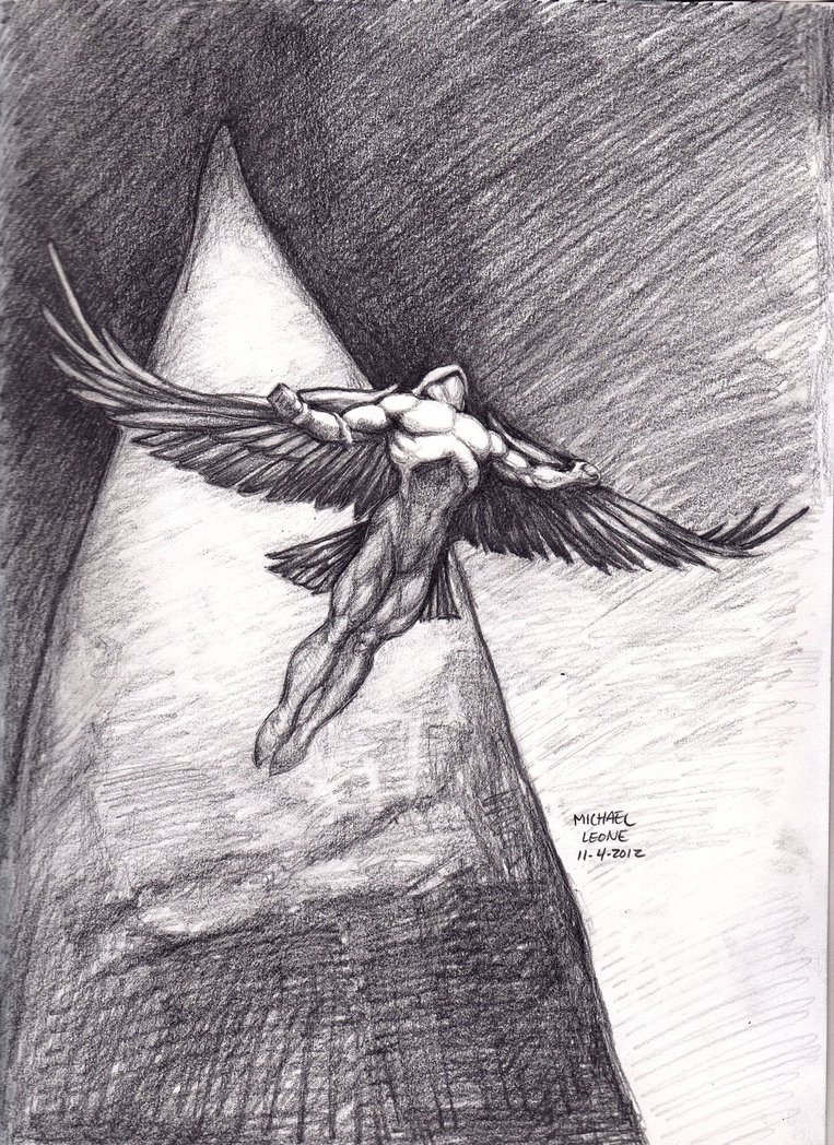 763x1048 Frazetta's Birdman By Myconius - Birdman Painting