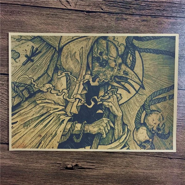 640x640 Hot Sale Ctf 165 Vintage Poster House Decoration Wall Sticker - Birdman Painting