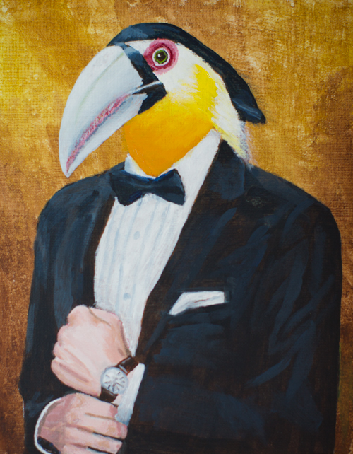 500x642 Birdman Dan Russell Pinson - Birdman Painting