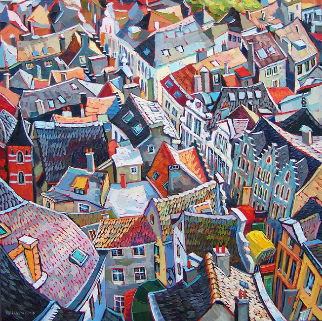 652x651 Elizabeth Elkin's Painting A Day March 2012 - Birds Eye Painting