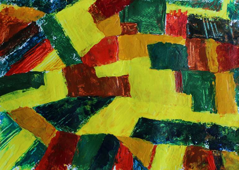 770x547 Saatchi Art From A Bird's Eye View Painting By Yana Mosnytska - Birds Eye View Painting