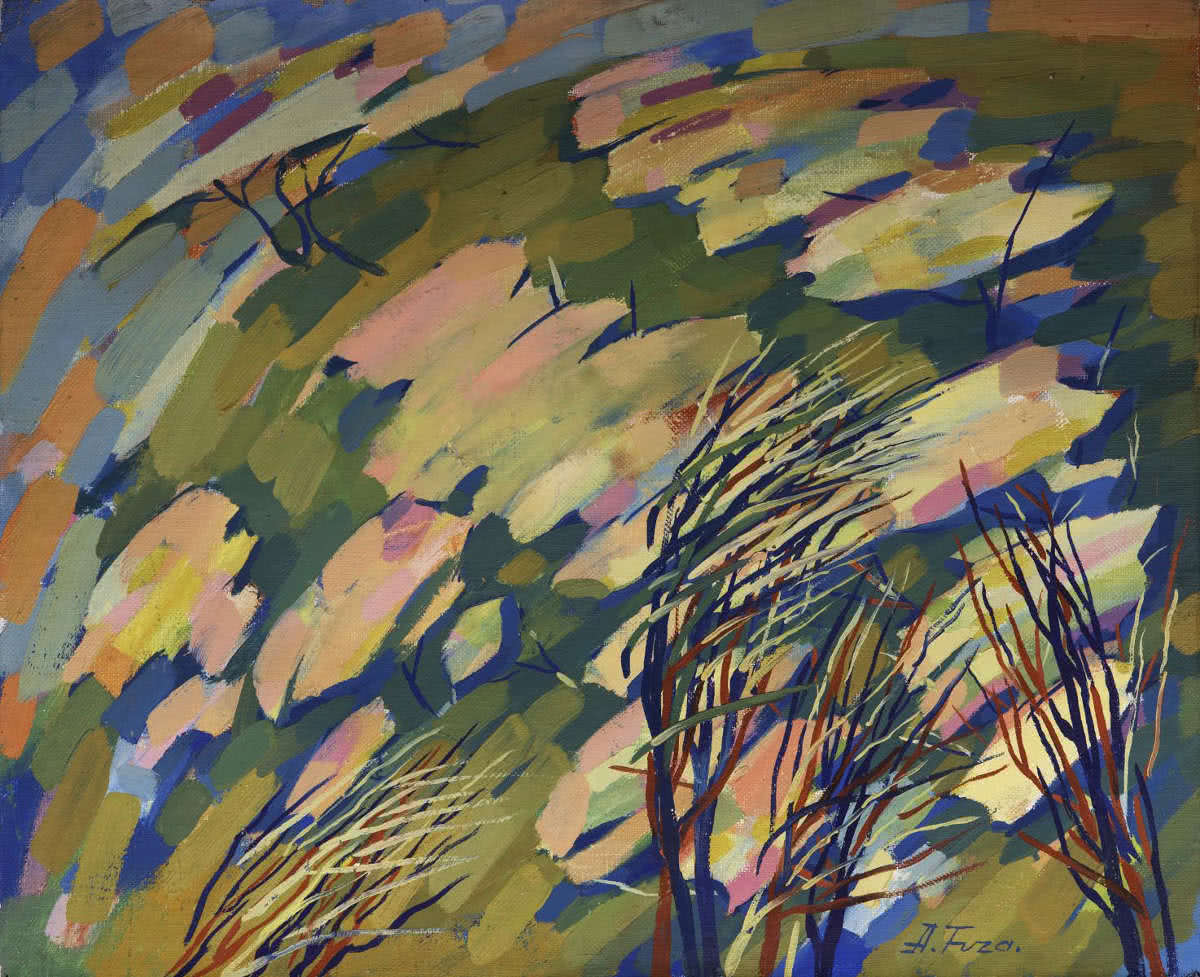 1200x977 Bird's Eye View Original Painting - Birds Eye View Painting