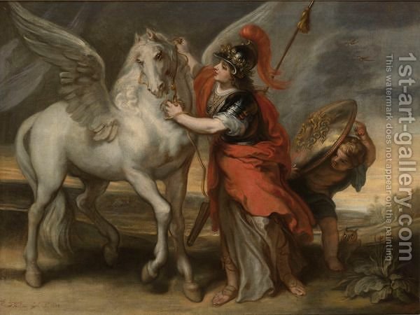 600x450 Athena And Pegasus Theodor Van Thulden Reproduction 1st Art Gallery - Birth Of Athena Painting