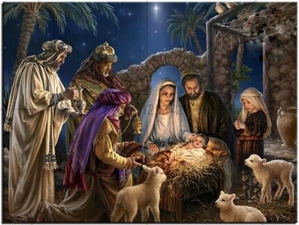 424x319 New Diy 5d Diamond Painting Birth Of Jesus Christ Cross Stitch - Birth Of Christ Painting