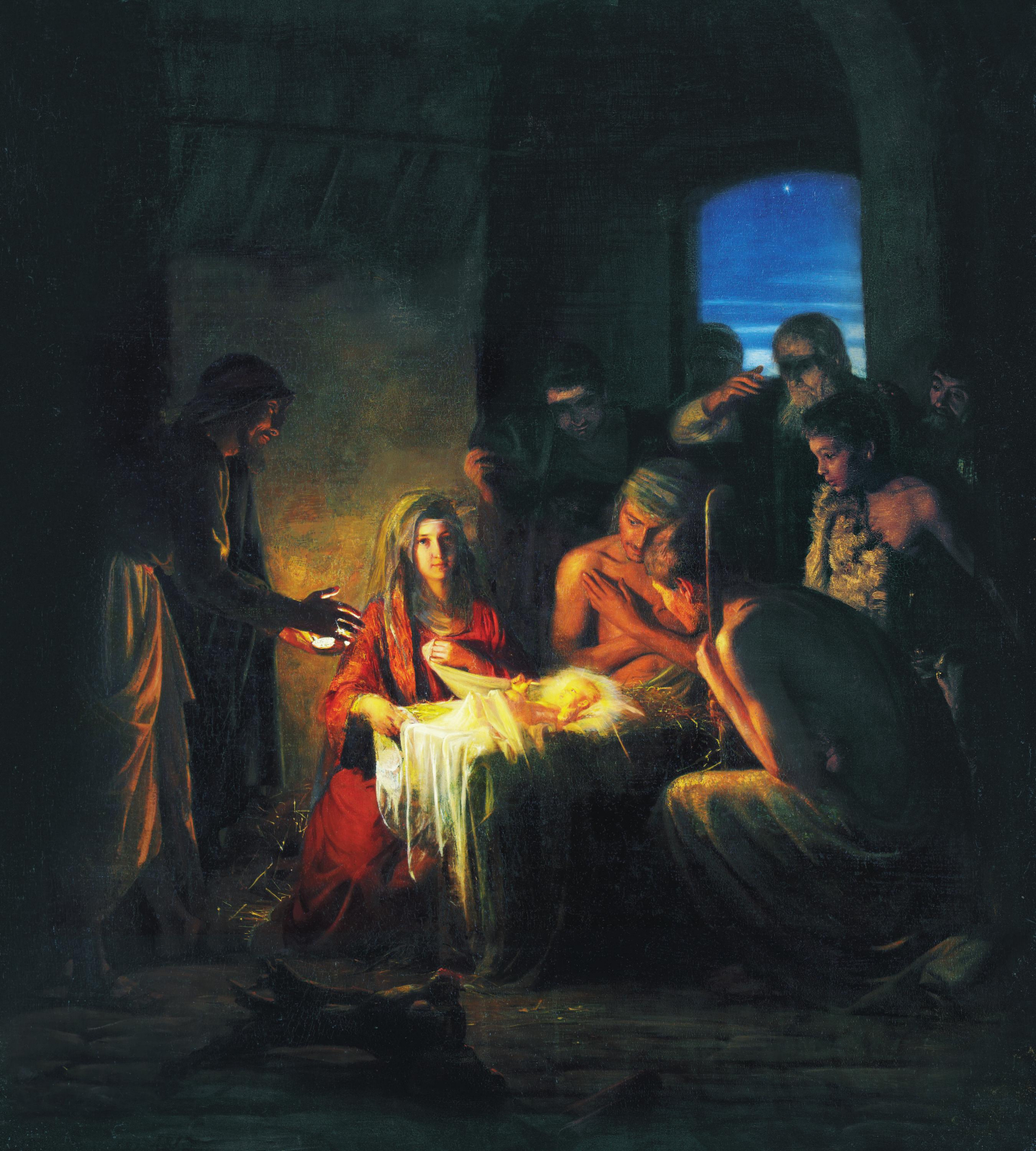 1440x1600 The Birth Of Jesus - Birth Of Christ Painting