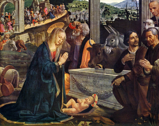 640x508 The Complex Meaning Behind One Of Christmas's Most Enduring - Birth Of Jesus Painting