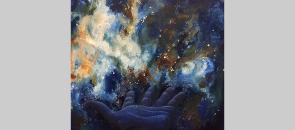 1024x450 In The It Means To Me Paint Blank Canvas - Birth Of The Universe Painting