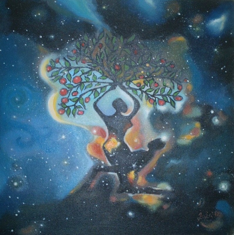 797x800 Modern, Contemporary,birth,life,god, Painting, Chakras,cosmos - Birth Of The Universe Painting