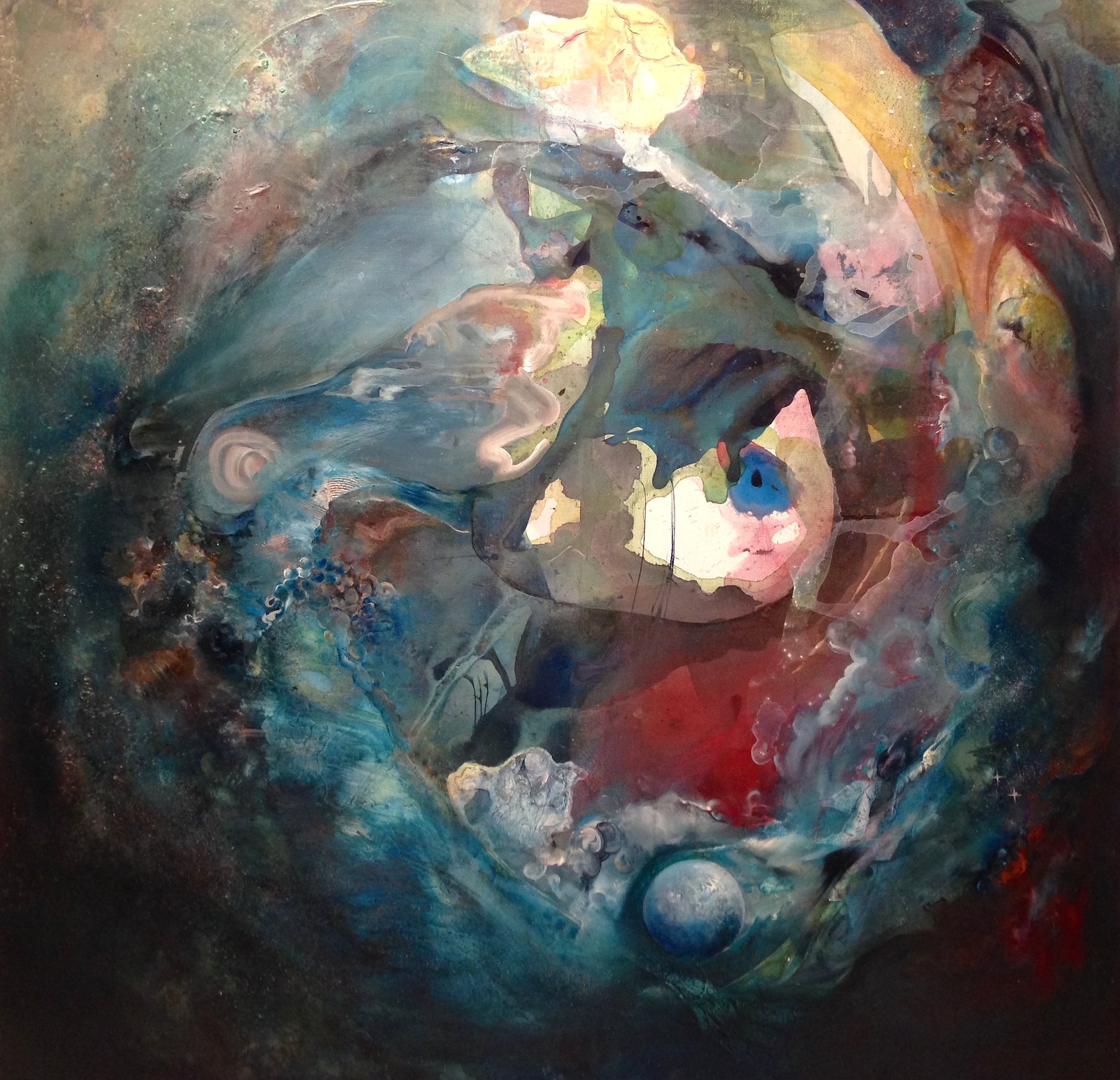 1809x1744 Painted Universe' - Birth Of The Universe Painting