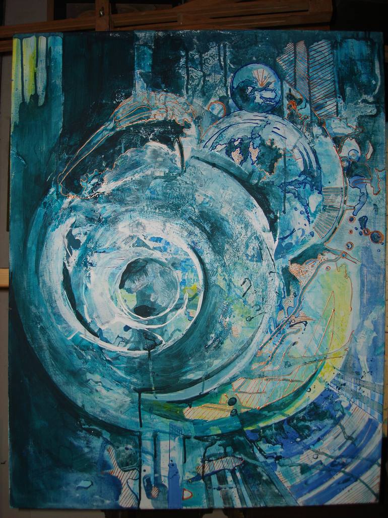 770x1027 Saatchi Art The Mind Of The Universe Painting By Sergey Barannik - Birth Of The Universe Painting