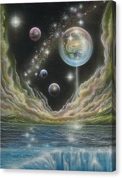 427x622 Birth Of A Universe Painting By Sam Del Russi - Birth Of The Universe Painting