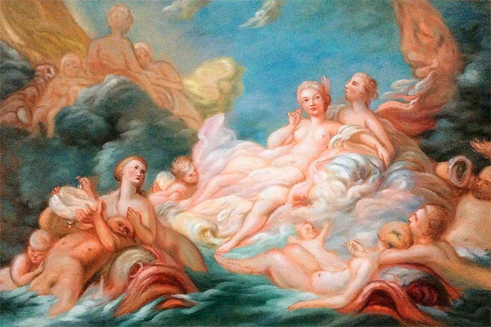 1000x666 Wall Art Fragonard - Birth Of Venus Painting
