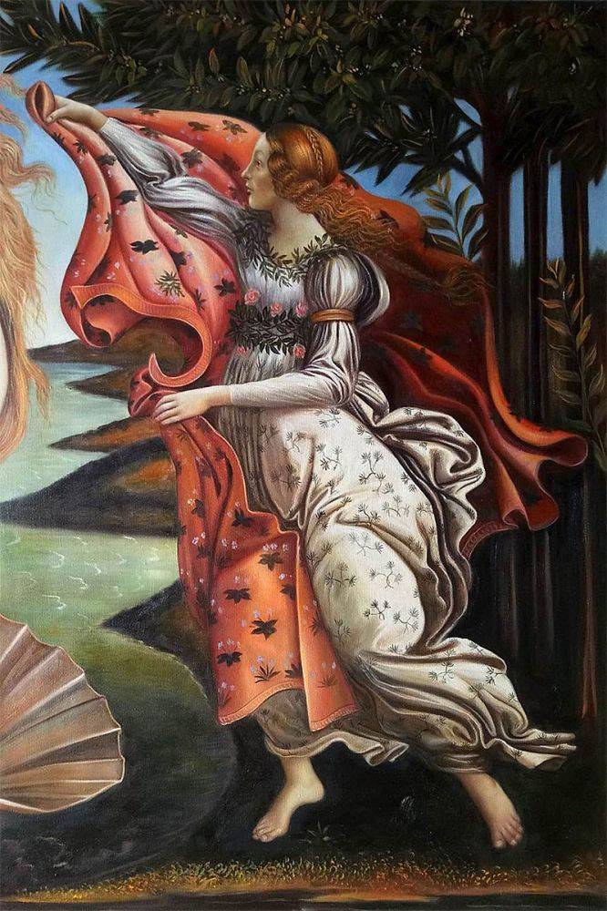 666x1000 Botticelli, Birth Of Venus (Right Panel) - Birth Of Venus Painting