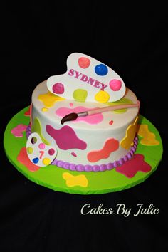 236x354 An Artist's Cake - Birthday Cake Painting