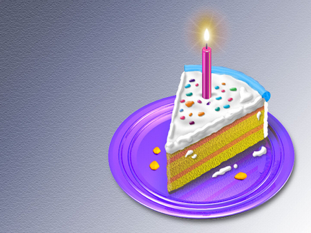 450x338 Birthday Cake F cmp - Birthday Cake Painting