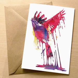 300x300 Great Emergence Blank Art Birthdaygreetings Card Cool Quirky - Birthday Card Painting