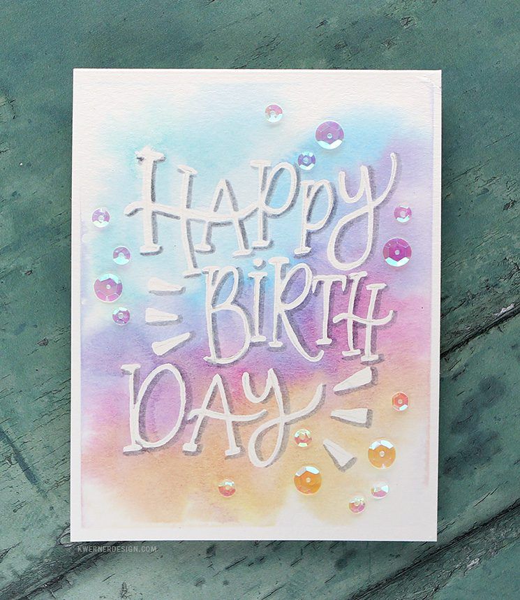 745x859 Relaxing Watercolor Painting Amp Lettering Birthday Card Painted - Birthday Card Painting