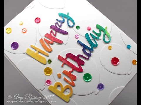 480x360 Sss Diecember 2015 Release Painted Happy Birthday Card By Amyr - Birthday Card Painting